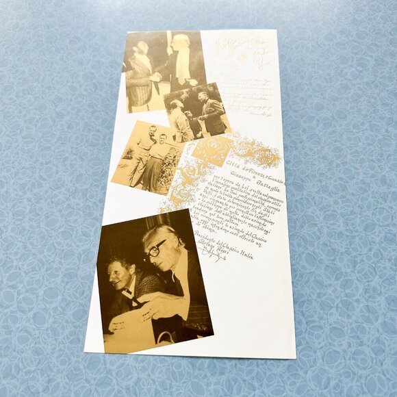 1990s Gold Book Battaglia  Ad • Foil Look • Euro Glamour Vintage Decor - Picture 2 of 10